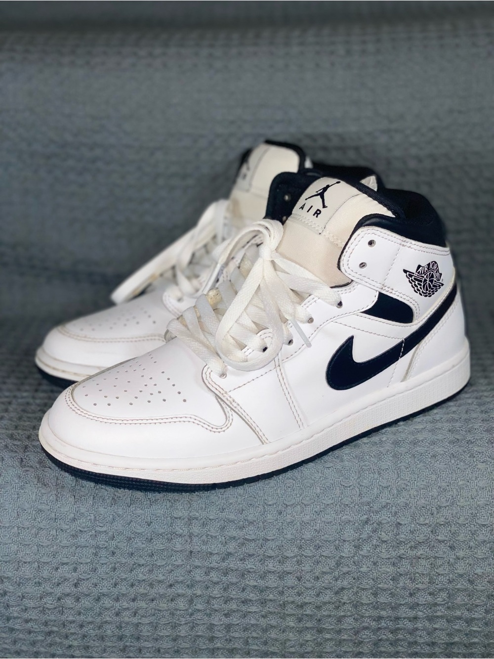 Jordan 1s High-Top in White and Black